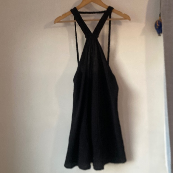 Anthropologie L Braided Halter Mini Dress - Picture 2 of 14